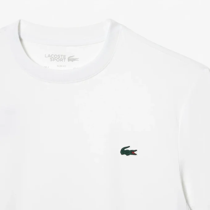 Slim fit sport-T-skjorte i stretchjersey for menn