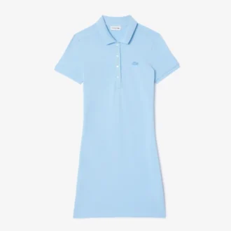 Slim fit stretch mini piqué-kjole for kvinner