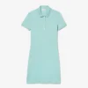 Slim fit stretch mini piqué-kjole for kvinner