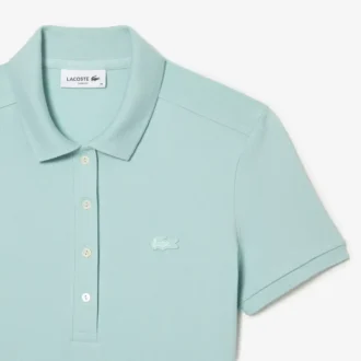 Slim fit stretch mini piqué-kjole for kvinner