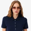 Slim fit stretch mini piqué-kjole for kvinner