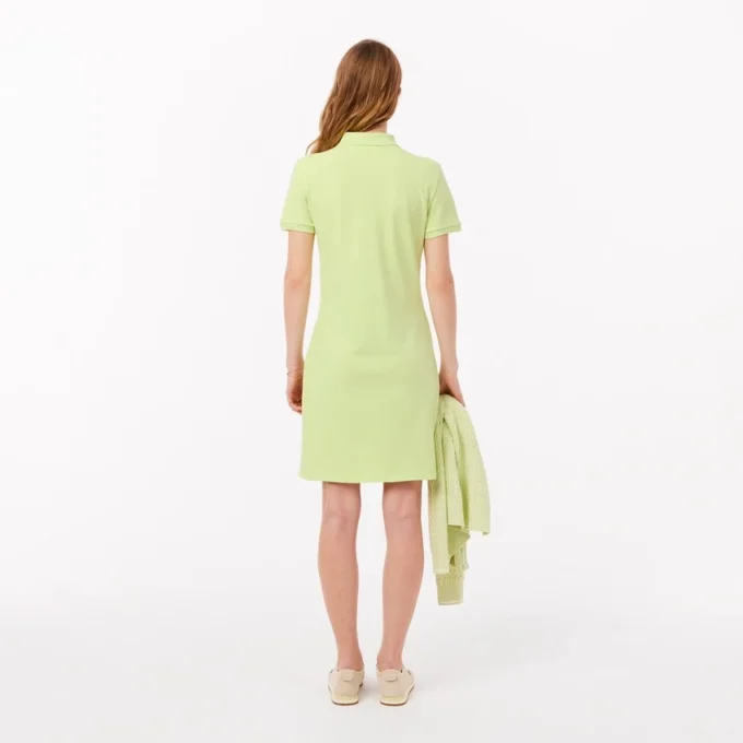Slim fit stretch mini piqué-kjole for kvinner