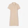 Slim fit stretch mini piqué-kjole for kvinner