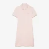 Slim fit stretch mini piqué-kjole for kvinner