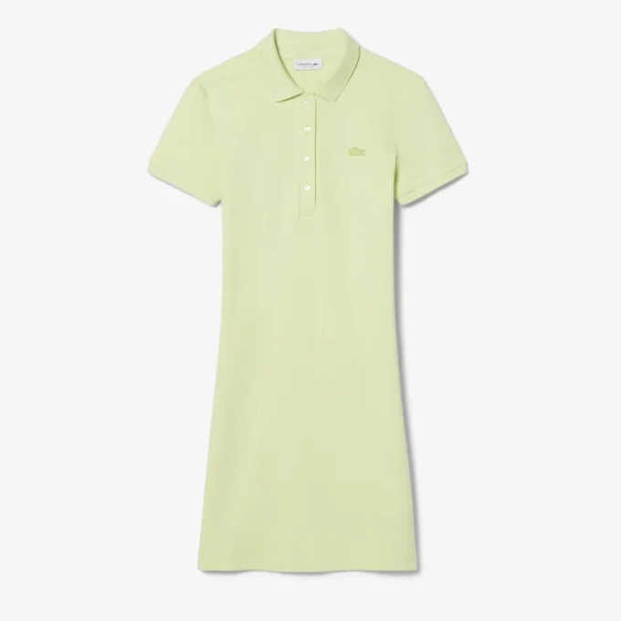 Slim fit stretch mini piqué-kjole for kvinner