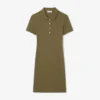 Slim fit stretch mini piqué-kjole for kvinner