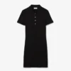 Slim fit stretch mini piqué-kjole for kvinner