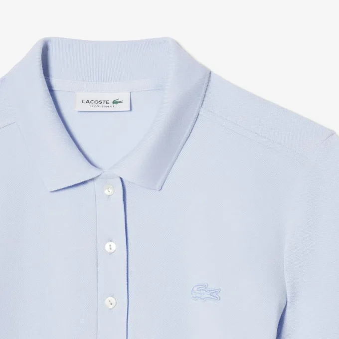 Slim fit stretch mini piqué-kjole for kvinner