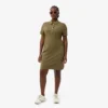 Slim fit stretch mini piqué-kjole for kvinner