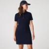 Slim fit stretch mini piqué-kjole for kvinner