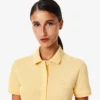 Slim fit stretch minipiqua-pologenser for kvinner