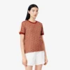 Slim fit-T-skjorte med monogram for kvinner