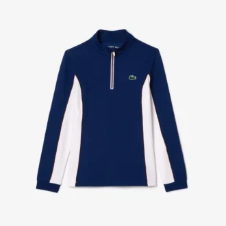 Slim fit tennis sweatshirt for kvinner