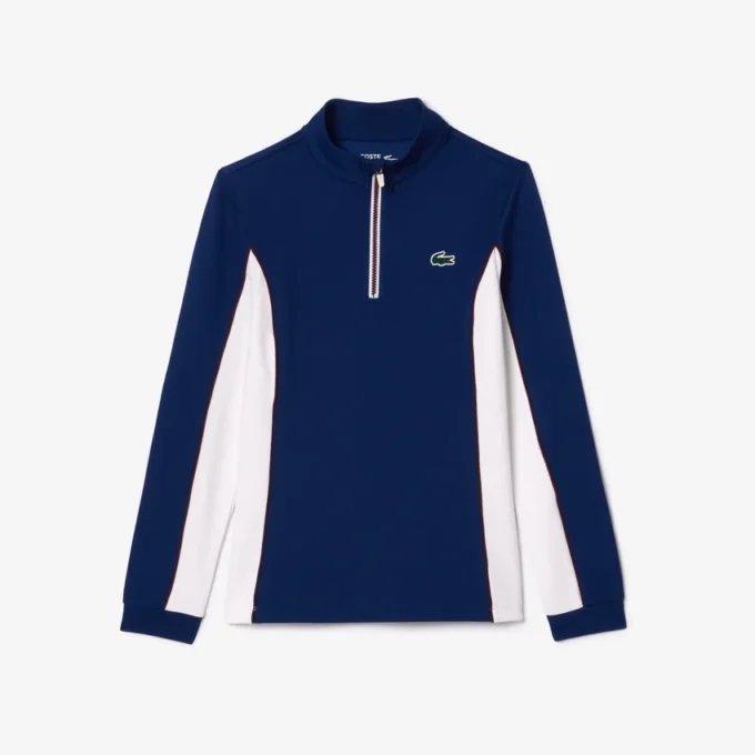 Slim fit tennis sweatshirt for kvinner