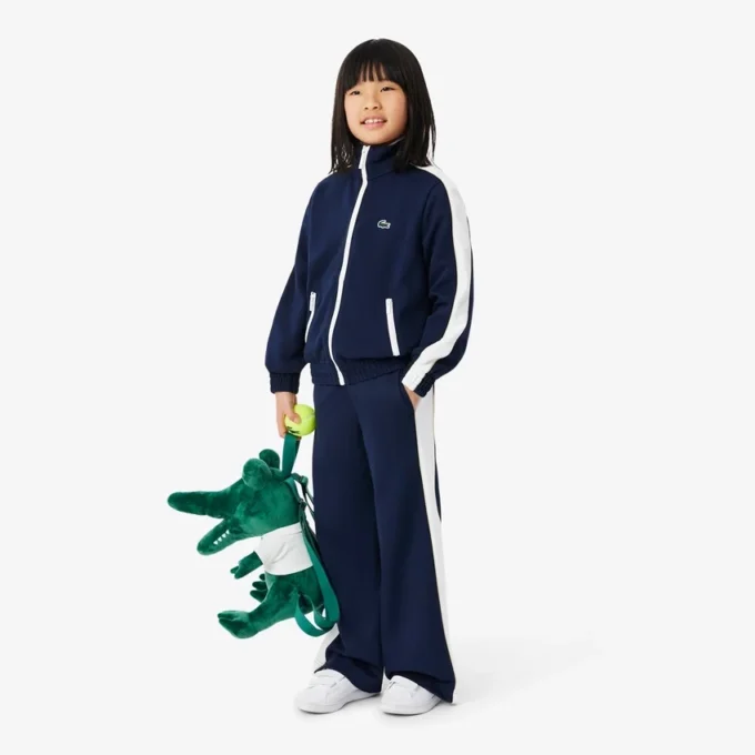 Sport-sweatshirt i interlock-piqué med glidelås