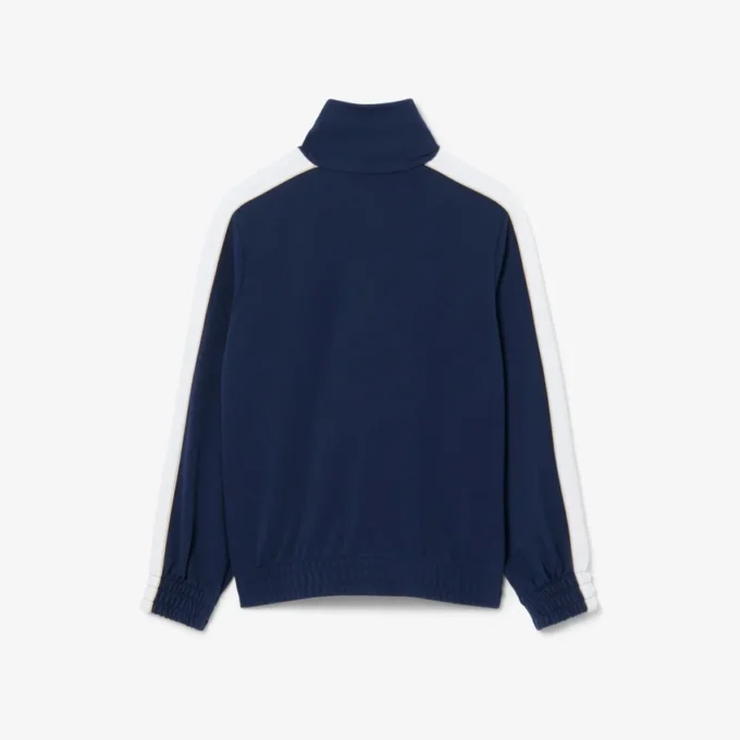 Sport-sweatshirt i interlock-piqué med glidelås