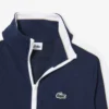 Sport-sweatshirt i interlock-piqué med glidelås