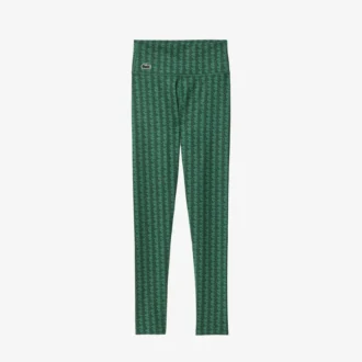 Sportleggings med monogramtrykk for kvinner