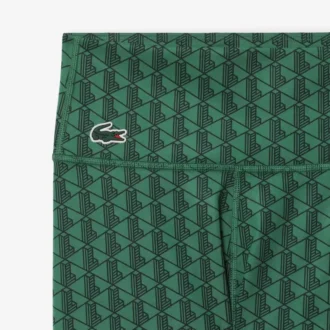 Sportleggings med monogramtrykk for kvinner