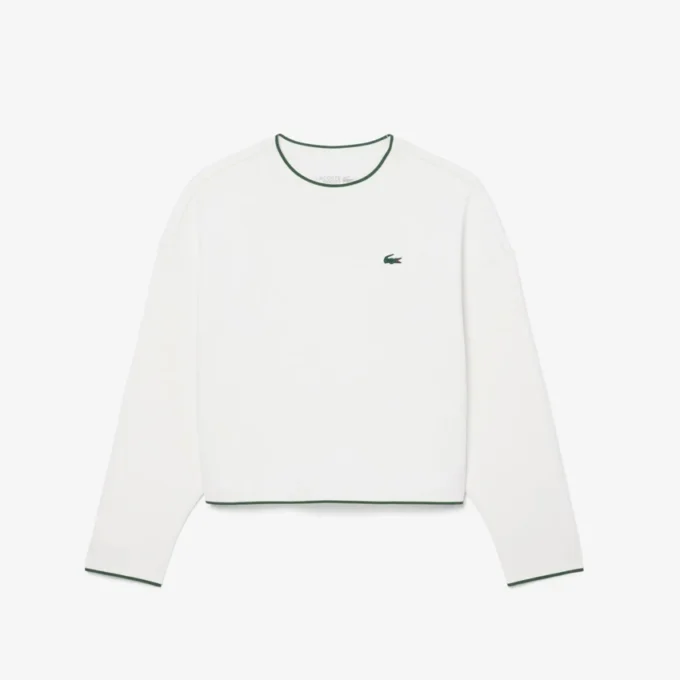 Sportssweatshirt for kvinner med kontrastkant
