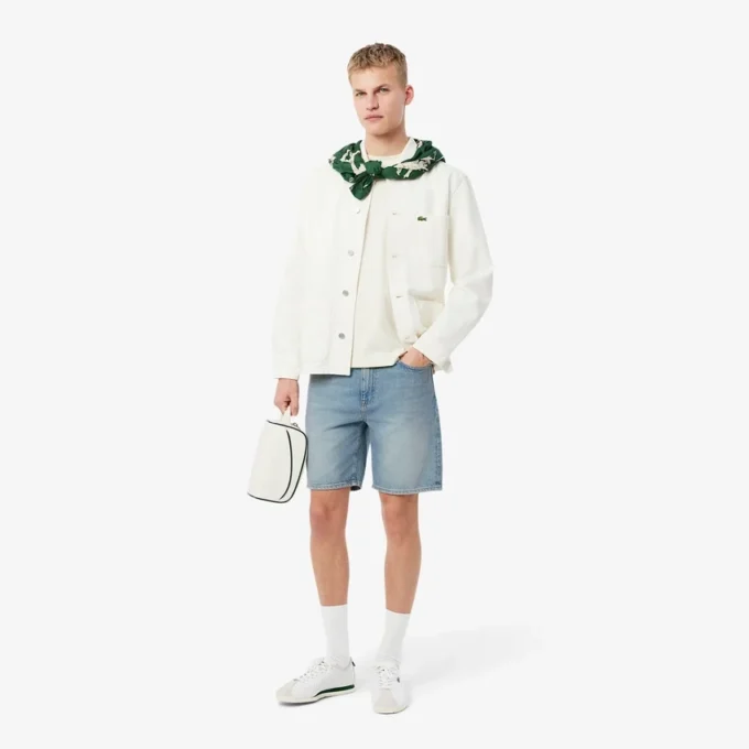 Straight Cut-jeansshorts for menn