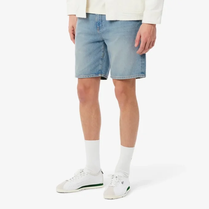 Straight Cut-jeansshorts for menn