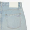 Straight fit-jeans for menn med landskapsmotiv