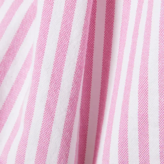 Stretch-bermudashorts i stripet oxford