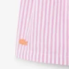 Stretch-bermudashorts i stripet oxford