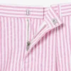 Stretch-bermudashorts i stripet oxford