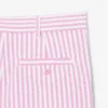 Stretch-bermudashorts i stripet oxford