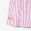 Stretch-bermudashorts i stripet oxford