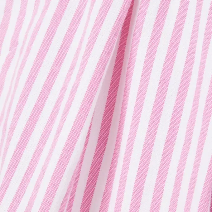 Stretch-bermudashorts i stripet oxford