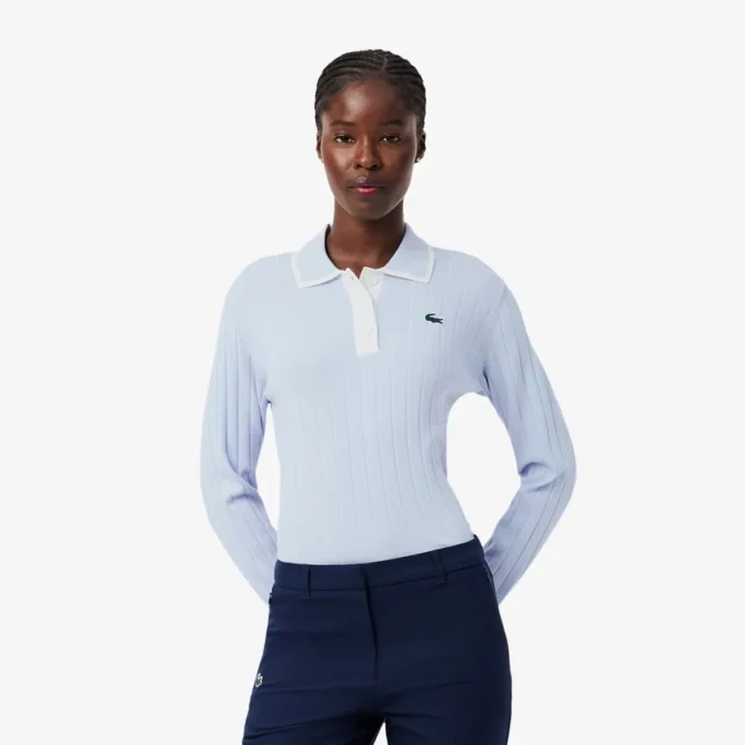 Stretch-golfgenser med polokrage for kvinner