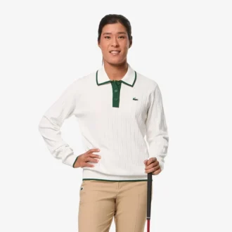 Stretch-golfgenser med polokrage for kvinner