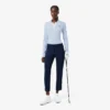 Stretch-golfgenser med polokrage for kvinner