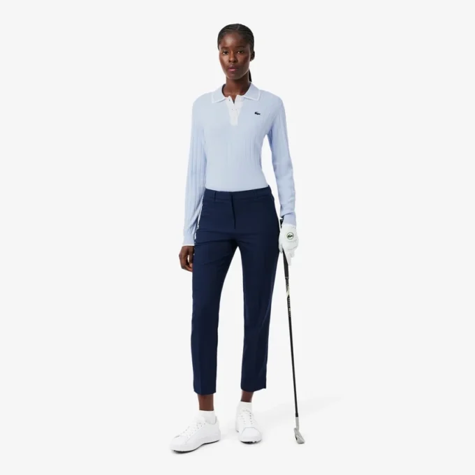Stretch-golfgenser med polokrage for kvinner