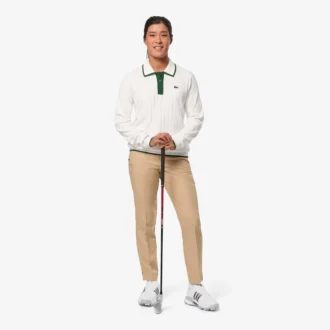 Stretch-golfgenser med polokrage for kvinner