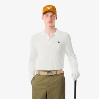 Stretch-golfgenser med polokrage for menn
