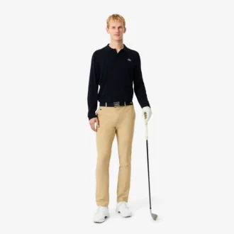 Stretch-golfgenser med polokrage for menn