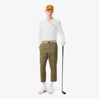 Stretch-golfgenser med polokrage for menn