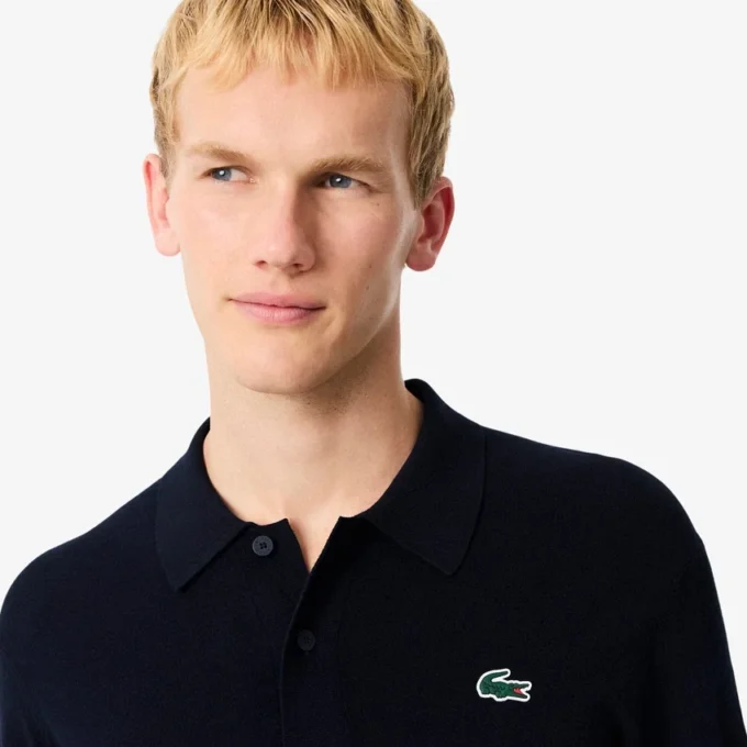 Stretch-golfgenser med polokrage for menn