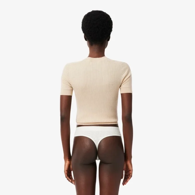 Stretch-stringtruse i pointelle