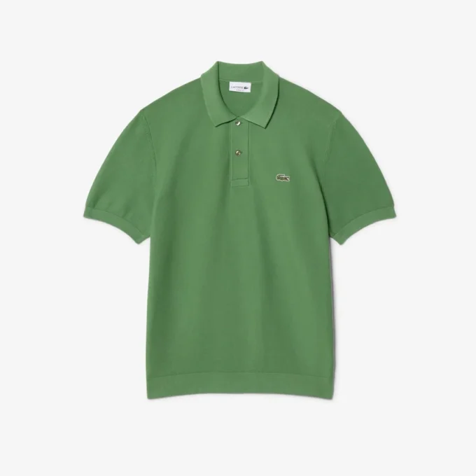 Strikket polo med klassisk passform