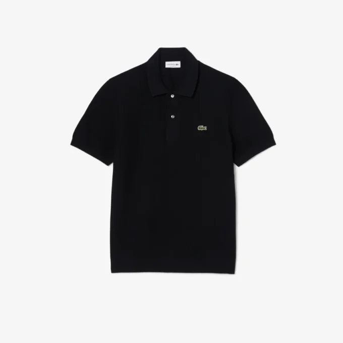 Strikket polo med klassisk passform
