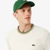 Stripet bomullsjerseygenser for menn
