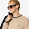 Stripet bomullsjerseygenser for menn