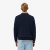 Stripet bomullsjerseygenser for menn