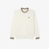 Stripet bomullsjerseygenser for menn