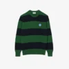 Stripet bomullsjerseygenser for menn